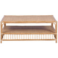 Load image into Gallery viewer, Aldan 110cm Rattan Cane Coffee Table -
