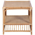 Load image into Gallery viewer, Aldan 51cm Rattan Cane Side Sofa End Lamp Table -
