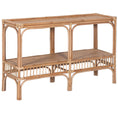 Load image into Gallery viewer, Aldan 120cm Rattan Cane Console Entry Entrance Hallway Table -
