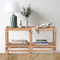 Load image into Gallery viewer, Aldan 120cm Rattan Cane Console Entry Entrance Hallway Table -
