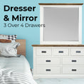 Load image into Gallery viewer, Orville Dresser Mirror 7 Chest of Drawers Tallboy Storage Cabinet - Multi Color
