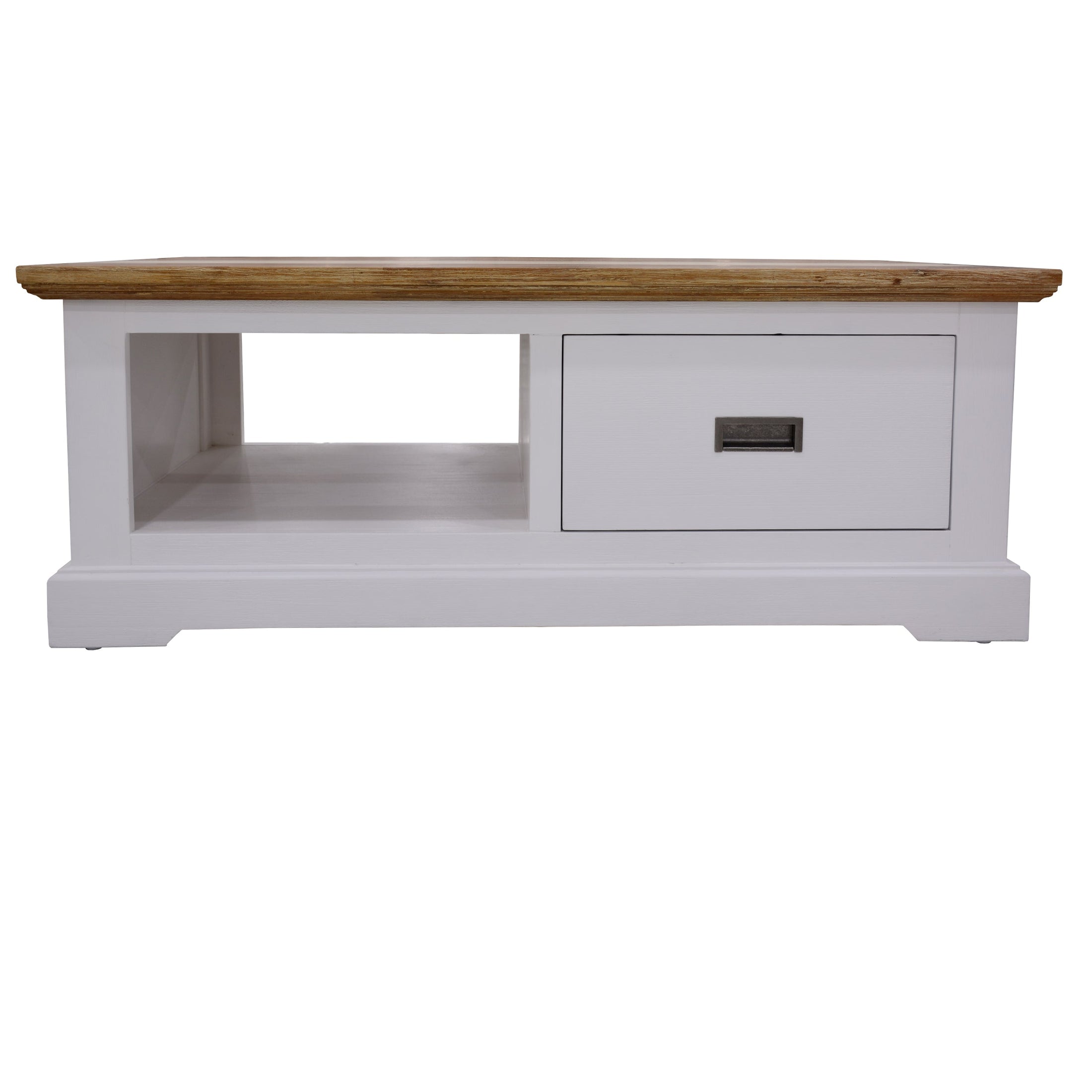 Evy Coffee Table 120cm 1 Drawer Solid Acacia Timber Wood - Multi Color