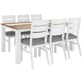 Load image into Gallery viewer, Orville 7pc Dining Set 180cm Table 6 Chair Solid Acacia Wood Timber -Multi Color
