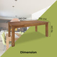 Load image into Gallery viewer, Birdsville Dining Table 190cm Solid Mt Ash Wood Home Dinner Furniture - Brown
