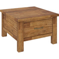 Load image into Gallery viewer, Birdsville Lamp Table 70cm Coffee Side Laptop Desk Bedside Sofa End - Brown
