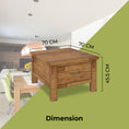Load image into Gallery viewer, Birdsville Lamp Table 70cm Coffee Side Laptop Desk Bedside Sofa End - Brown
