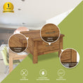 Load image into Gallery viewer, Birdsville Lamp Table 70cm Coffee Side Laptop Desk Bedside Sofa End - Brown
