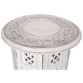 Load image into Gallery viewer, Van Rubber Wood Timber Round 45cm Side Table - White
