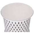 Load image into Gallery viewer, Pansy  Wooden Round 50cm Side Table Sofa End Tables - White
