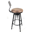 Load image into Gallery viewer, 2x Vintage Industrial Rustic Bar Stool Kitchen Stool Swivel Chair Counter Height
