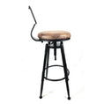 Load image into Gallery viewer, 2x Vintage Industrial Rustic Bar Stool Kitchen Stool Swivel Chair Counter Height
