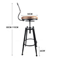 Load image into Gallery viewer, 2x Vintage Industrial Rustic Bar Stool Kitchen Stool Swivel Chair Counter Height
