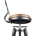Load image into Gallery viewer, 2x Vintage Industrial Rustic Bar Stool Kitchen Stool Swivel Chair Counter Height

