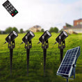 Load image into Gallery viewer, Solar LED Spotlights – Four Adjustable Heads
