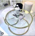 Load image into Gallery viewer, Interior Ave - Elle Luxe - Marble & Gold Nested Coffee Table
