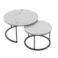 Load image into Gallery viewer, Interior Ave - Executive Stone Nested Coffee Table Set - White & White
