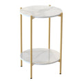 Load image into Gallery viewer, Interior Ave - Alba Gold Side Table
