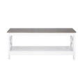 Load image into Gallery viewer, Coastal Coffee Table in White and Grey
