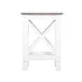 Load image into Gallery viewer, Coastal Side Table in White and Grey
