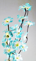 Load image into Gallery viewer, 1 Set of 50cm H 20 LED Blue Frangipani Tree Branch Stem Fairy Light Wedding Event Party Function Table Vase Centrepiece Tropical Decoration
