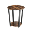 Load image into Gallery viewer, VASAGLE Round Side Table with Shelf
