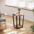 Load image into Gallery viewer, VASAGLE Round Side Table with Shelf
