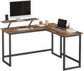 Load image into Gallery viewer, VASAGLE L-Shaped Desk with Screen Stand for Studying, Gaming, Working, Space-Saving
