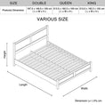 Load image into Gallery viewer, Queen Size Bed Frame Natural Wood like MDF in Oak Colour
