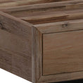 Load image into Gallery viewer, King size Bed Frame Solid Wood Acacia Veneered Bedroom Furniture Steel Legs
