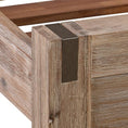 Load image into Gallery viewer, Queen size Bed Frame in Solid Acacia Veneered Medium High Headboard in Oak
