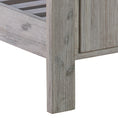 Load image into Gallery viewer, King Size Bed Frame with Solid Acacia Wood Veneered Construction in White Ash Colour

