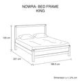Load image into Gallery viewer, Bed Frame King Size in Solid Wood Veneered Acacia Bedroom Timber Slat in Chocolate
