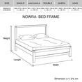 Load image into Gallery viewer, Bed Frame King Single Size in Solid Wood Veneered Acacia Bedroom Timber Slat in Oak
