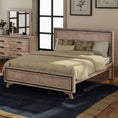 Load image into Gallery viewer, King Size Silver Brush Bed Frame in Acacia Wood Construction
