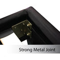 Load image into Gallery viewer, Queen Size Leatheratte Bed Frame in Black Colour with Metal Joint Slat Base
