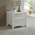 Load image into Gallery viewer, Bedside Table 2 drawers Storage Table Night Stand MDF in White Ash
