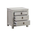 Load image into Gallery viewer, Bedside Table 2 drawers Night Stand Solid Acacia Storage in White Ash Colour
