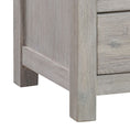 Load image into Gallery viewer, Bedside Table 2 drawers Night Stand Solid Acacia Storage in White Ash Colour
