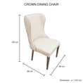 Load image into Gallery viewer, 2X Studded Dining Chairs PU Beige & Silver Frame

