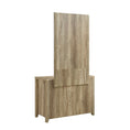 Load image into Gallery viewer, Dresser with 3 Storage Drawers in Natural Wood like MDF in Oak Colour with Mirror
