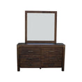 Load image into Gallery viewer, Dresser with 6 Storage Drawers in Solid Acacia & Veneer With Mirror in Chocolate Colour

