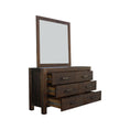 Load image into Gallery viewer, Dresser with 6 Storage Drawers in Solid Acacia & Veneer With Mirror in Chocolate Colour
