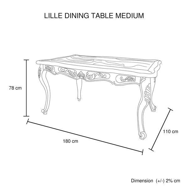 Medium Size Oak Wood White Washed Finish Dining Set