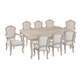 Load image into Gallery viewer, Medium Size Oak Wood White Washed Finish Arm Chair Dining Set
