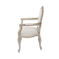 Load image into Gallery viewer, Large Size Oak Wood White Washed Finish Arm Chair Dining Set

