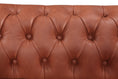 Load image into Gallery viewer, Single Seater Brown Sofa Armchair for Lounge Chesterfireld Style Button Tufted in Faux Leather
