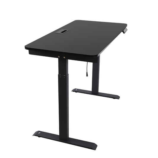 Electric Standing Desk Sit to Stand Up Motorised Single motor Desks Black