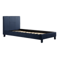 Load image into Gallery viewer, Single PU Leather Bed Frame Blue

