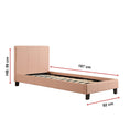 Load image into Gallery viewer, Single PU Leather Bed Frame Pink
