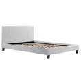 Load image into Gallery viewer, Queen PU Leather Bed Frame White
